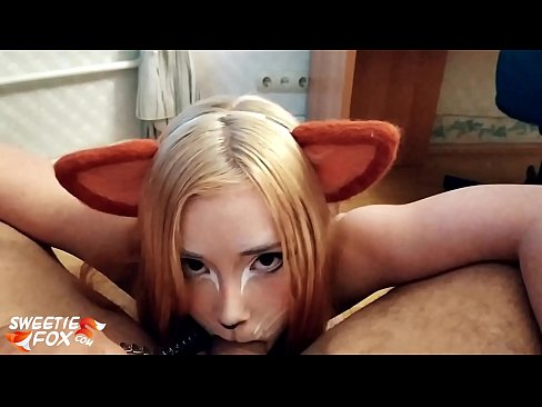 ❤️ Kitsune menelan kontol dan cum di mulutnya ❤❌ porno indah pada kami